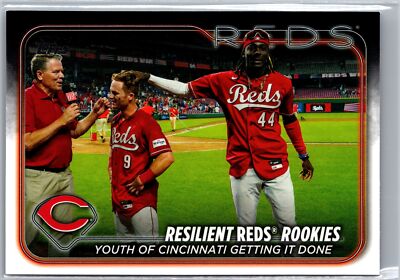 2024 Topps #133 Resilient Reds Rookies: Youth of Cincinnati Getting It Down