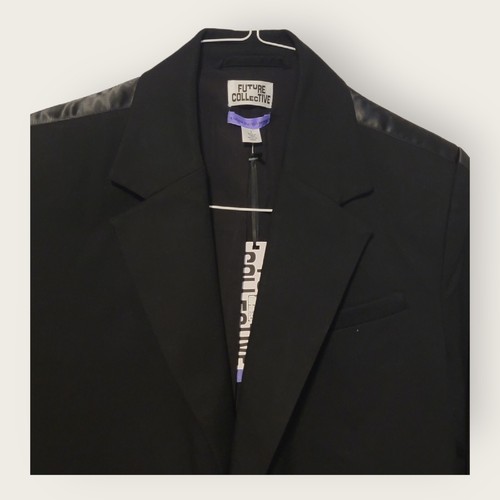 Future Collective Target Coat Blazer Women's Size Small Color Black - Picture 4 of 7