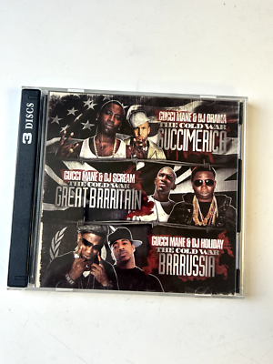 Gucci Mane The Cold War 3 Disc Rare Mixtape Set DJ Drama, Scream