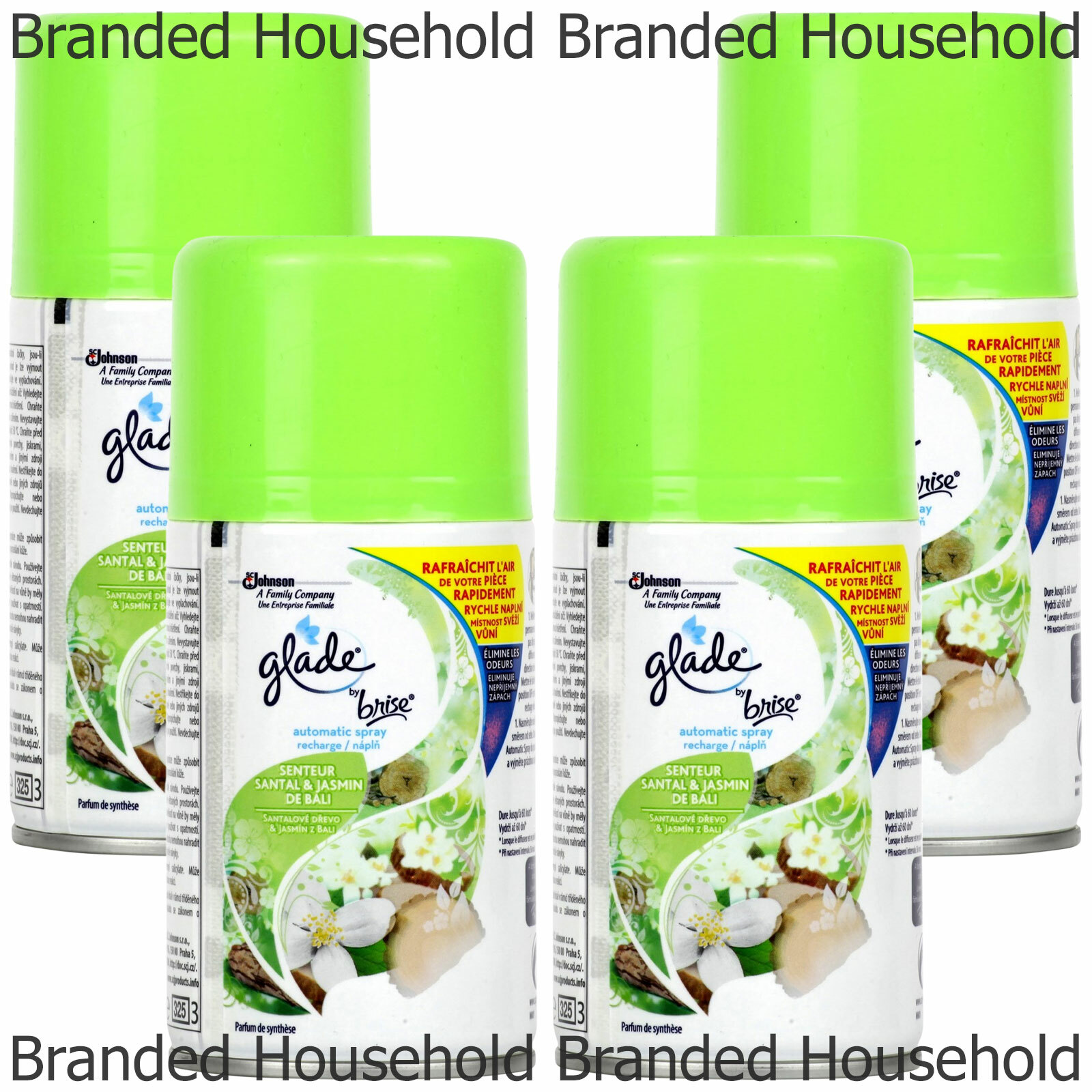 4 X GLADE AUTOMATIC SPRAY REFILLS SCENTED AIR FRESHENER CHOOSE