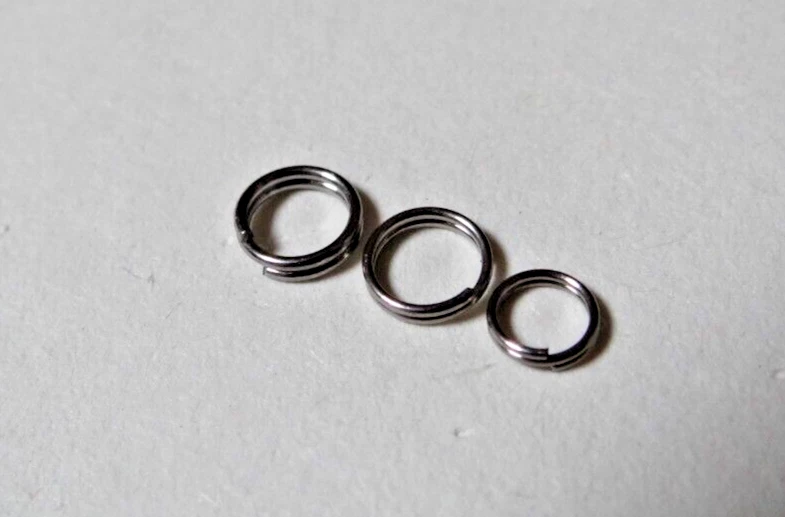 50 St. SPRENGRINGE EDELSTAHL ANGELN RINGE SPLIT RING SPRINGRINGE  5-6,5mm. - Bild 3 von 3