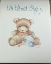 Hallmark Baby Keepsake Album All About Baby Vintage Teddy Bear