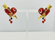 Lunch At The Ritz Rare Heart Knosh Earrings