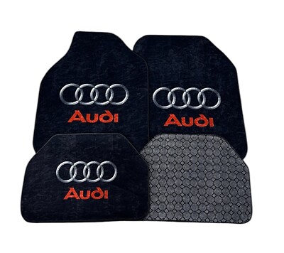 For Audi Car Floor Mat Printed Universal Car Mat Set 4 pcs