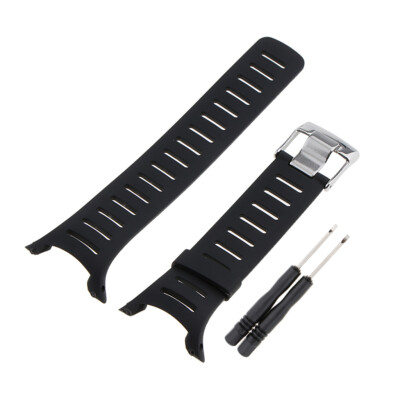 Match All Black Rubber Strap for SUUNTO T Series T1 T1C T3 T3C
