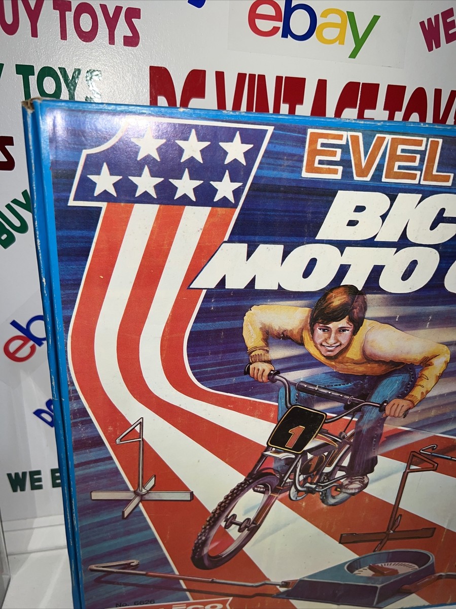 Vintage 1975 Coleco Evel Knievel Bicycle Moto Cross Factory Sealed
