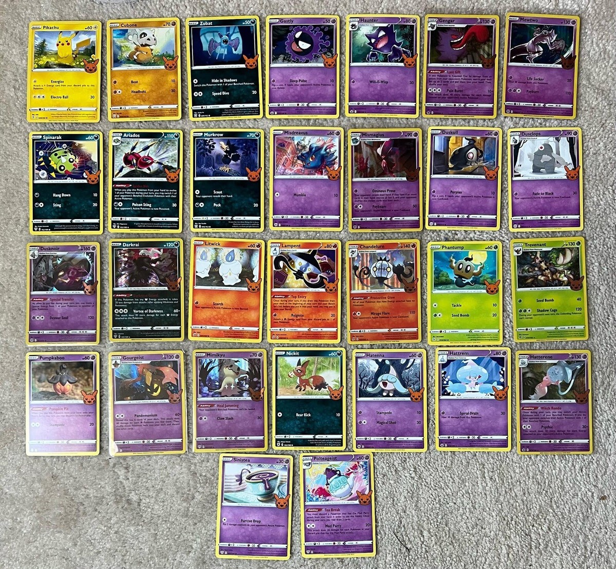 Complete Pokémon Trick or Trade BOOster Master Set Halloween - 30