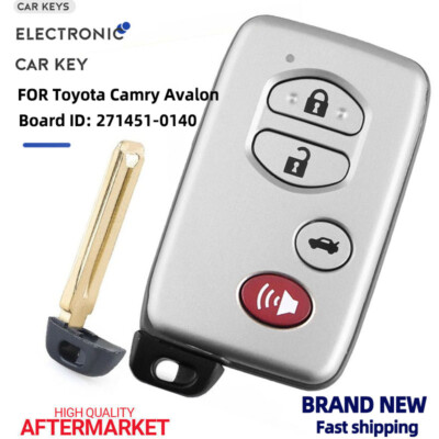 ANPART Llavero Remoto De Entrada Sin Llave 2007-2009 Apto Para Toyota Camry 2.4L 2006-2010 Apto Para Toyota Avalon 3.5L 4btn 89904-06041, HYQ14AAB, 271451-0140, Paquete De 1