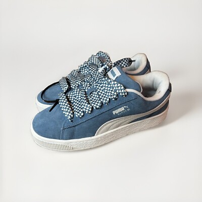 Size 10.5 - Puma Suede XL Plaid Lace - Blue Horizon W for sale