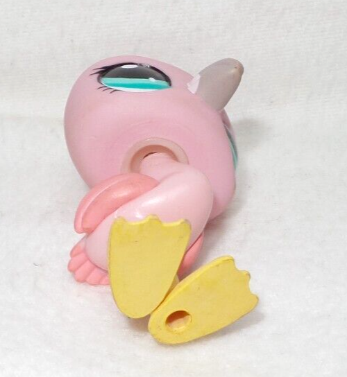 Figurine Littlest Pet Shop LPS #1345 Hasbro - Chat Sphynx Rose Aux Yeux Verts, Occasion