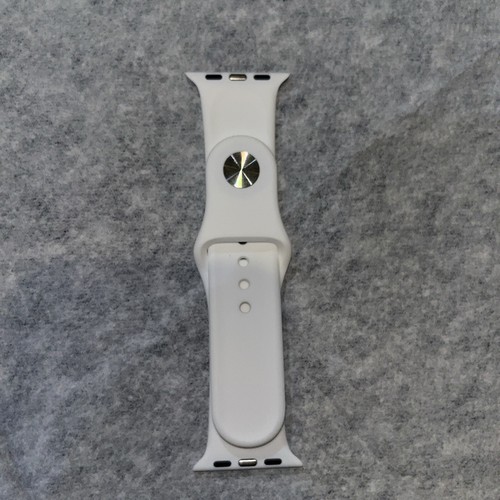 White S/M Apple Watch Sports Band Fits 38/40/41mm for Series 7 8 9 - 第 1/2 張圖片
