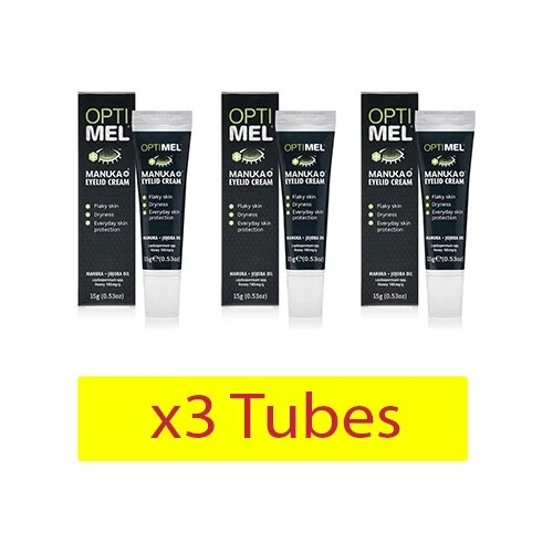 3x Optimel Manuka Eyelid Cream Flaky Skin Dryness 15g - Picture 1 of 5