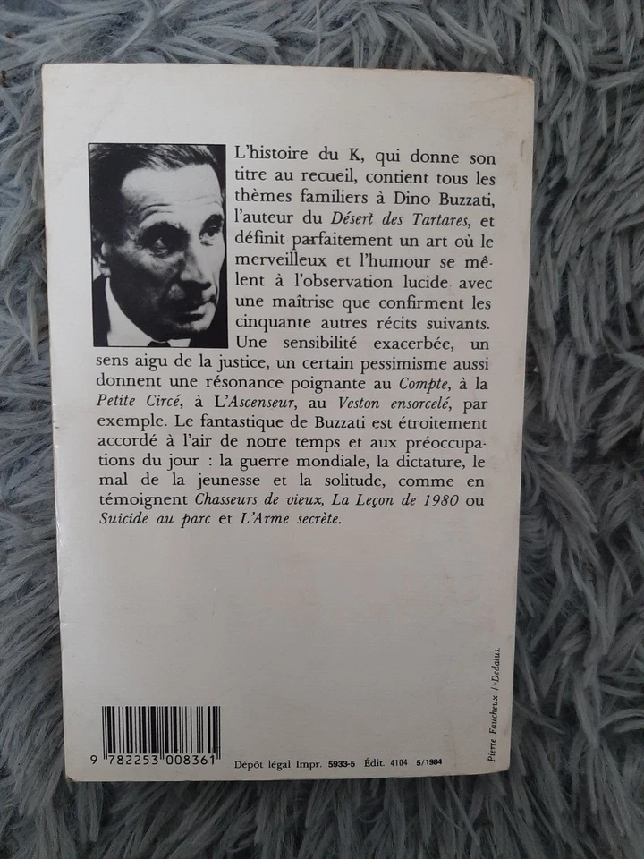 LE K - DINO BUZZATI LIVRE DE POCHE ACTION AVENTURE ROMAN SUSPENSE HISTOIRE - Photo 2/2