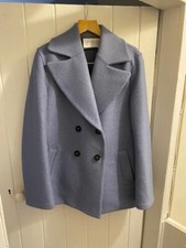 Harris Wharf powder blue pea jacket - UK14/IT44