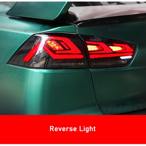 Smoke LED Tail Light For Mitsubishi Lancer-ex SEDAN 07-18 Evo X Replace OEM - Picture 6 of 11