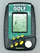 Vintage Radica World Class Golf Electronic Handheld Game TESTED WORKS 1998 - GUC