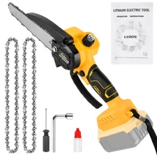 8'' Mini Chainsaw for Dewalt 20V Battery , Handheld Portable Electric Chainsaw