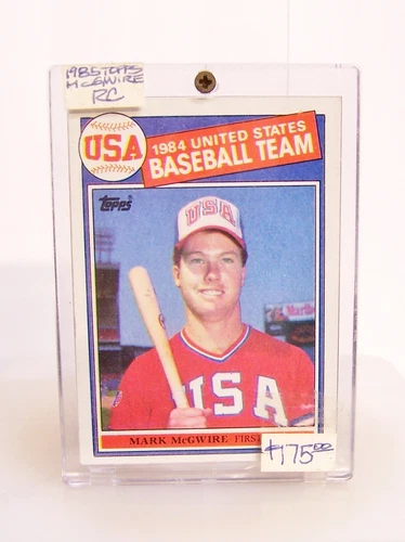 1985 Topps Mark McGwire ROOKIE RC #401 1984 United States USA Baseball Team