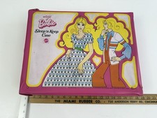 VINTAGE WORLD OF BARBIE SLEEP N KEEP CARRYING DOLL CASE 1974 MATTEL FOLD OUT /rb