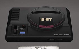 SEGA Mega Drive Mini 16 Bit Black with MEGADRIVE Classic Games and Controller