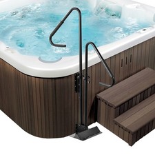 Hot Tub Handrail Spa Side Handrail 38" - 58" Adjustable Height Grab Rail 600lbs