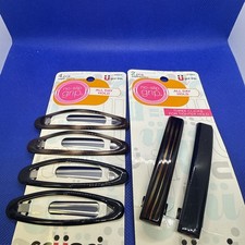 Scunci No Slip Grip No Slip Grip All Day Hold Snap Clips, Assorted, 38522, 4 Ct