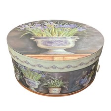 Vintage Kathryn White Art in Motion Tri-Coastal Floral Hat Box   Floral Deco Des
