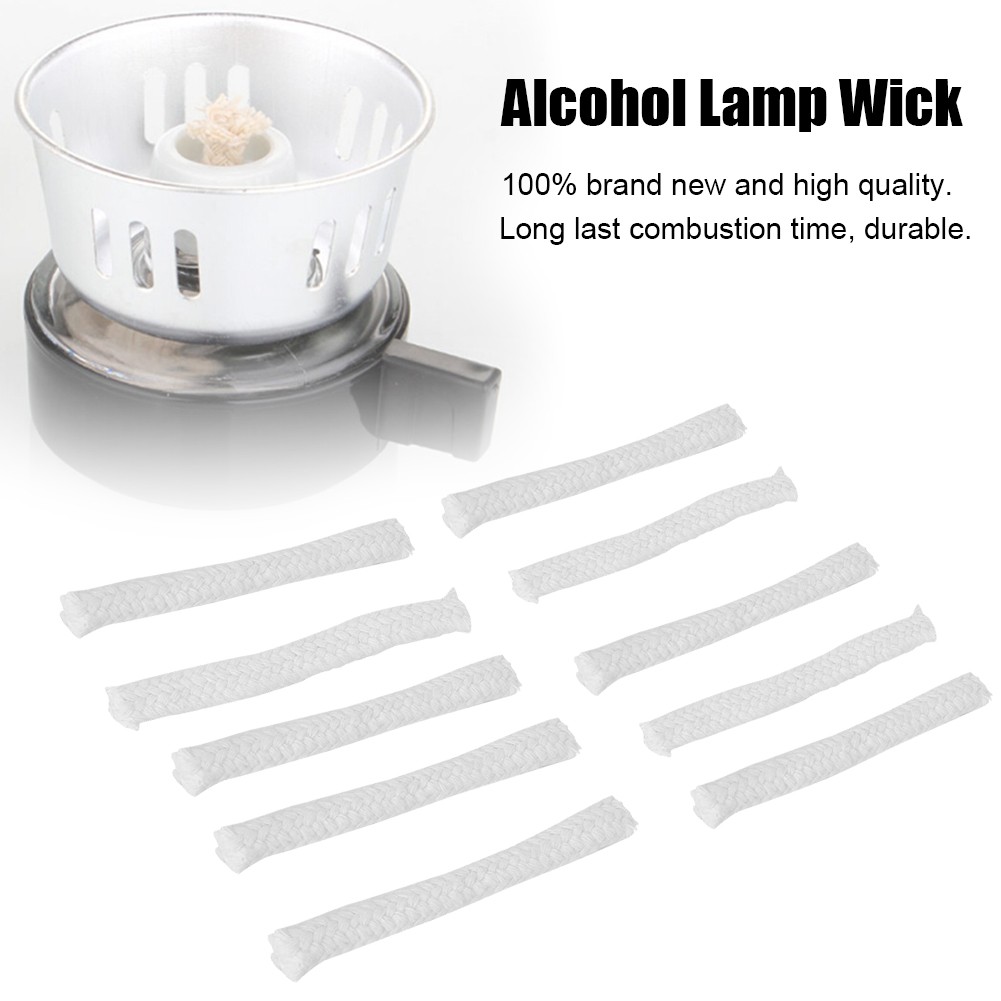 10 Pack Alcohol Lamp Wick Durable Replacement For Siphon Pots