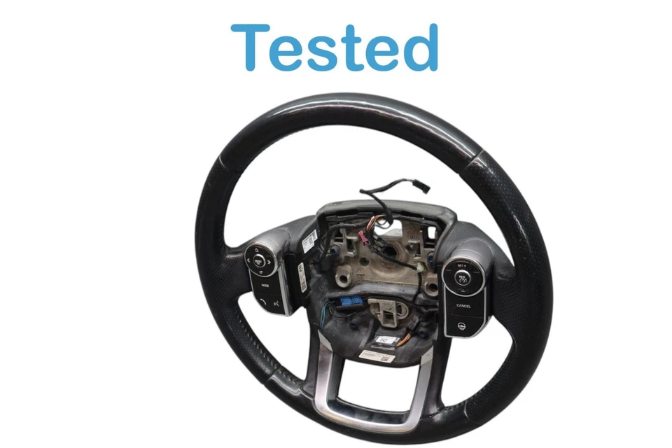 14-22 LR 路虎揽胜运动皮革方向盘带开关 GPLA3F563CD Oem — 第 3/4 张图片