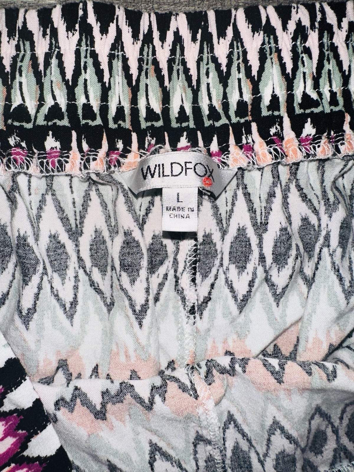 Wildfox Multicolor Geometric Patterned Lightweigh… - image 2