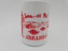 Vintage Milk Glass Coffee Mug Cup Arkansas Razorback Pig Soo-iiee!