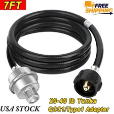 FREESHIP7ft Propane Fuel Filter with Hose Connect 20-40 lb Tanks, CSA Certified