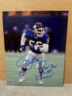 NFL New York Giants HOF #56 LAWRENCE TAYLOR Signed Autographed 8x10 Photo w/ COA — photo 1