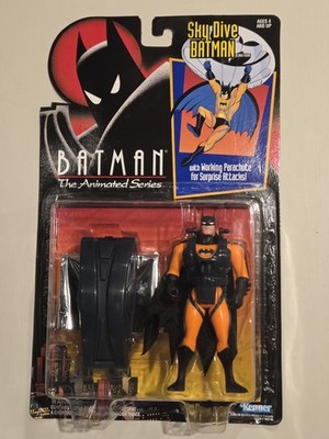1992 Kenner Batman The Animated Series Sky Dive Batman Figure MOC