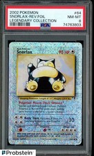 2002 POKEMON LEGENDARY COLLECTION #64 SNORLAX REVERSE HOLO FOIL PSA 8 NM-MT