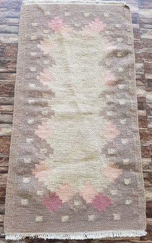 Vintage Handmade Traditional Beautiful Turkish Kilim Floor Rug Carpet 134x72 cm