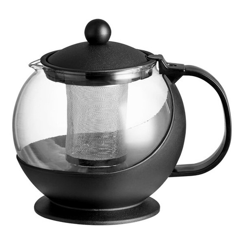 25 oz. Tempered Glass Teapot Hot Tea Infuser with Stainless Steel ...