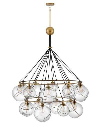 Hinkley Lighting 30308 Skye 18 Light 53"W Chandelier - Brass - Picture 1 of 9