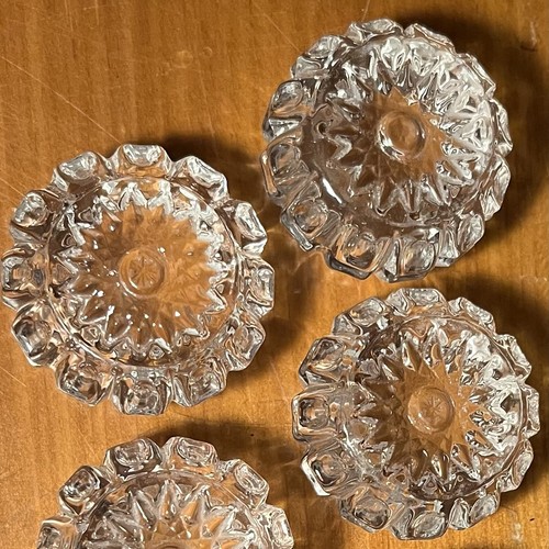 6er Set Vintage Kristallglas Offen Salzkeller Salz Dip Becher Dips Becher - Bild 6 von 10