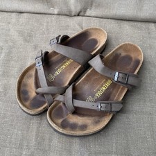 Birkenstock 40 Sandals Mayari Thong Mocha Brown Women Sz 9 Mens 7 Beach Slides