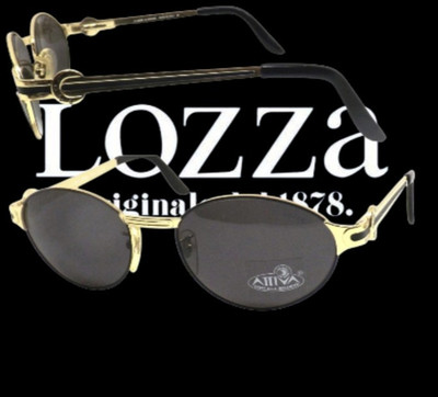 LOZZA SL 1115 Herren Sonnenbrille Vintage 90er Gold Made Italy Oval Damen