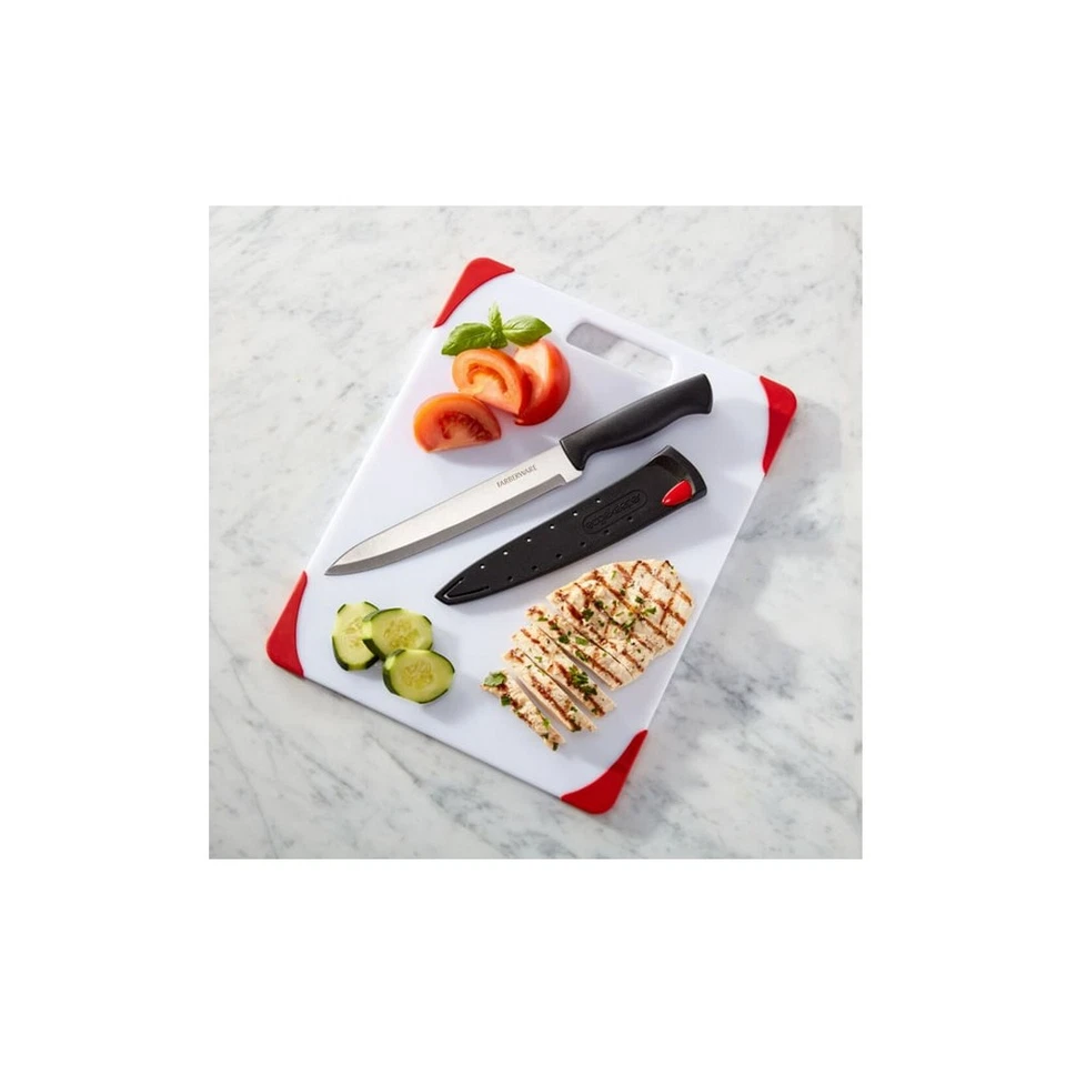 Farberware 5076826 Nonslip Cutting Board - White - Image 2 of 3