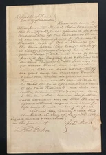 Slave Bill of Sale Galveston Texas 1844