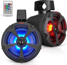 Pyle Marine Speakers, Boat Speakers, Waterproof Speakers, 6.5’’ Water-Resistant