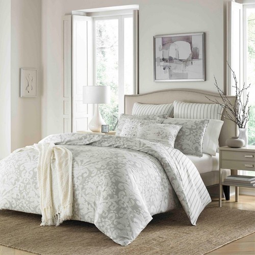Gray Camden Duvet Cover Set (King) - Stone Cottage
