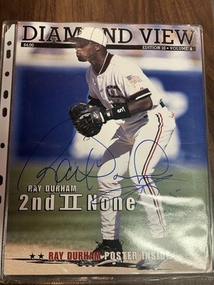 Ray Durham 2001 Chicago White Sox Diamond View Program Autographed 