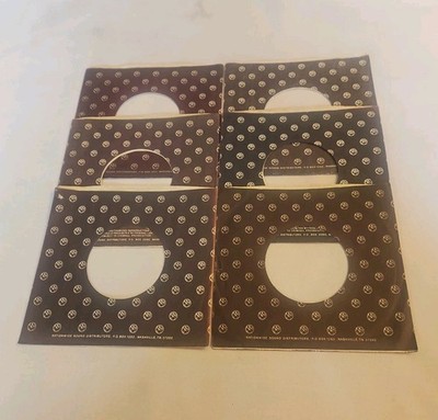 45 RPM 7'' RECORD SLEEVES CO. SLEEVE 6 PACK SEE PHOTOS Nationwide Sound (SLV369)