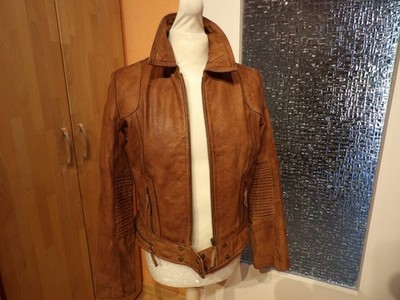 Redskins Lederjacke Bikerjacke Cabrio-Jacke Vintage Used Gr. XL
