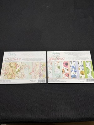 Mintay Papers Basic 9/ Flora 2 Book, 6 x8  Paper Pad With 24 Double Sided Sheets