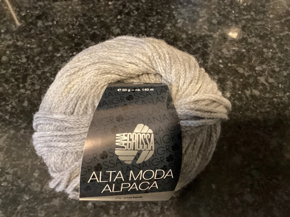 5 Lana Grossa Alta Moda Alpaka Feinstes Baby Alpaka - grau #012 - Bild 3 von 3